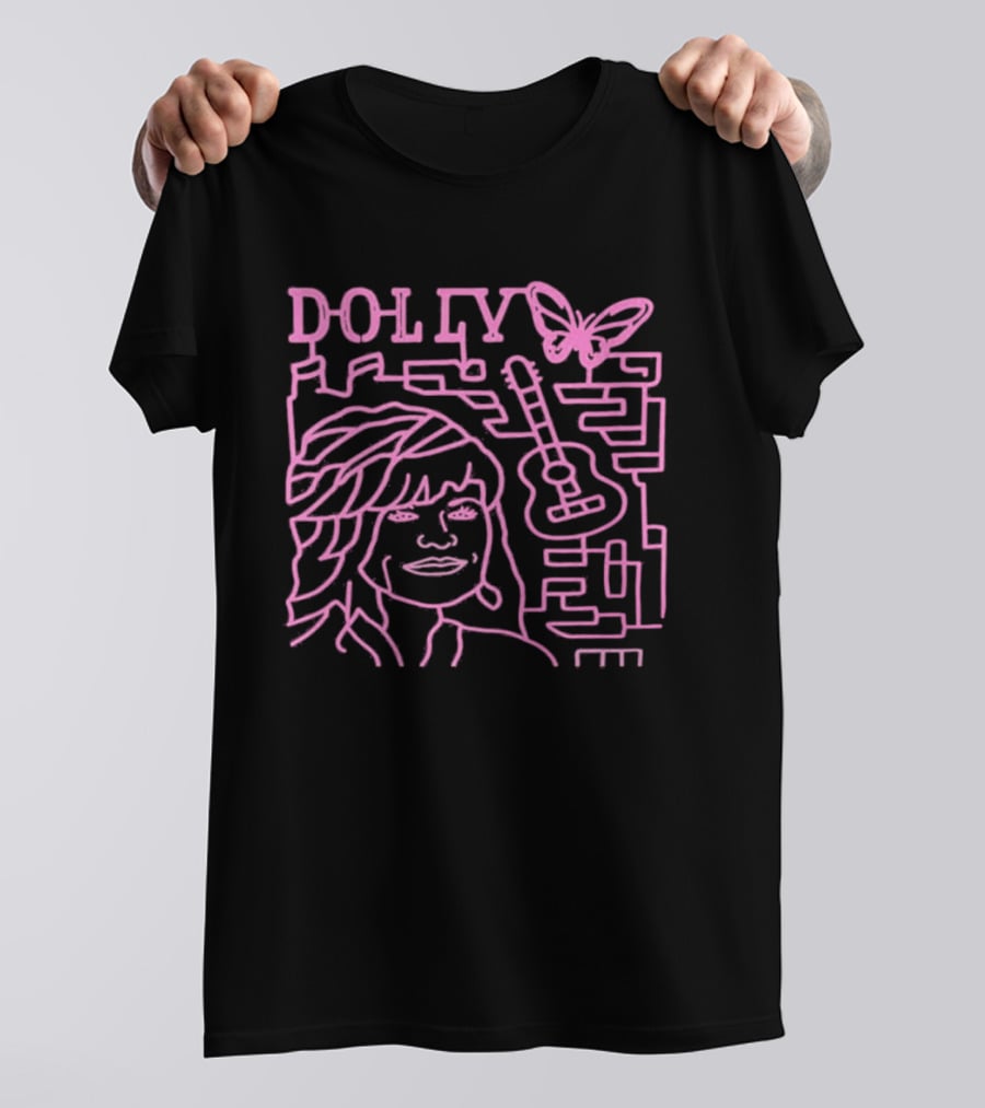 Dolly Corn Maze Butterfly Guitar Maze T-Shirt