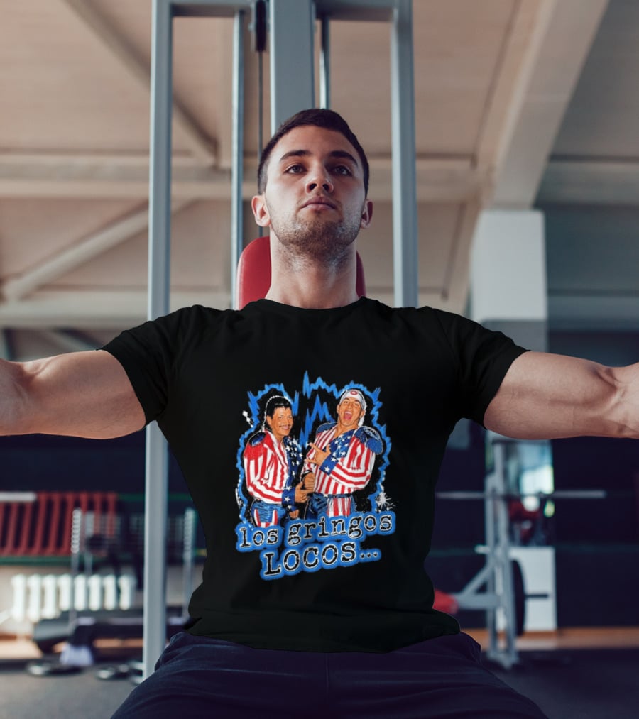 Dominik Mysterio Los Gringos Locos Red White Blue Stars And Stripes T-Shirt