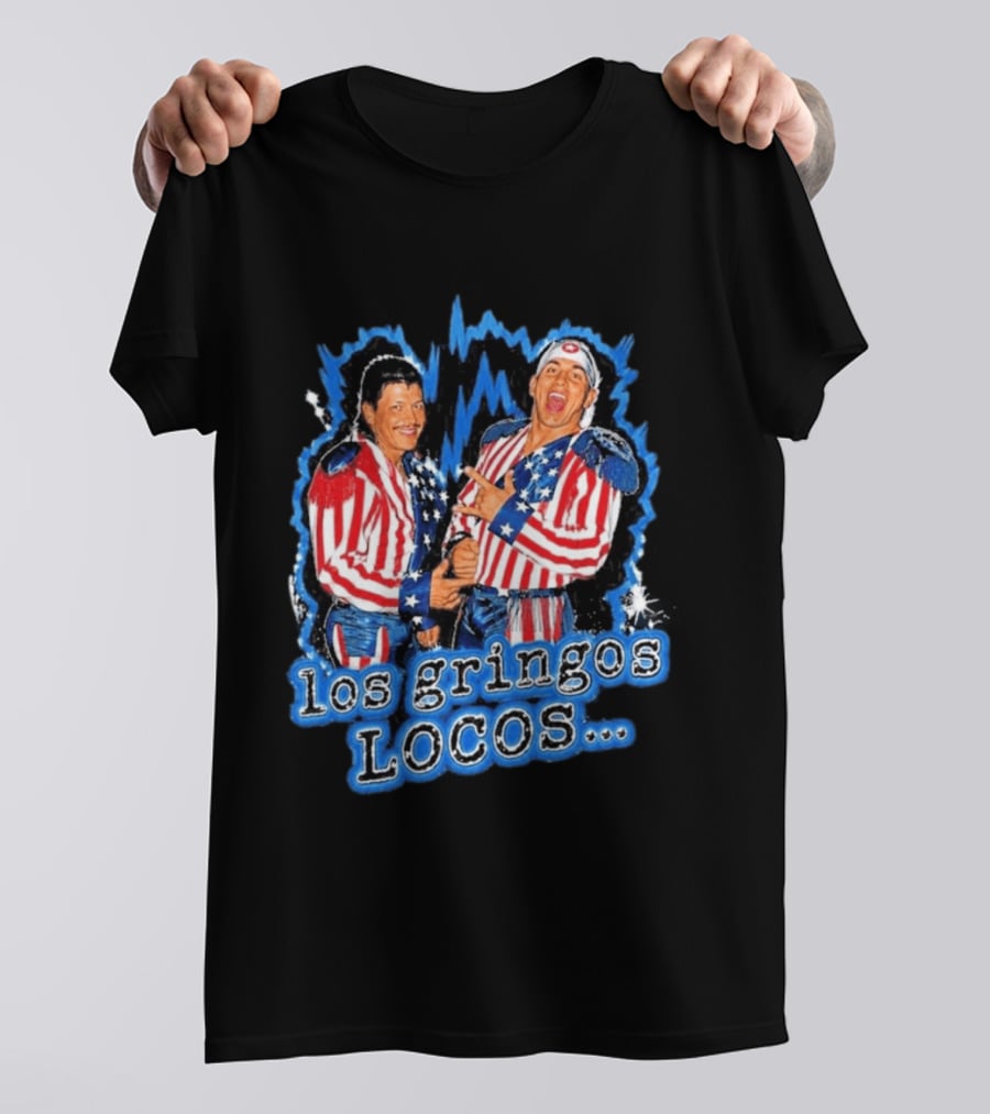 Dominik Mysterio Los Gringos Locos Red White Blue Stars And Stripes T-Shirt