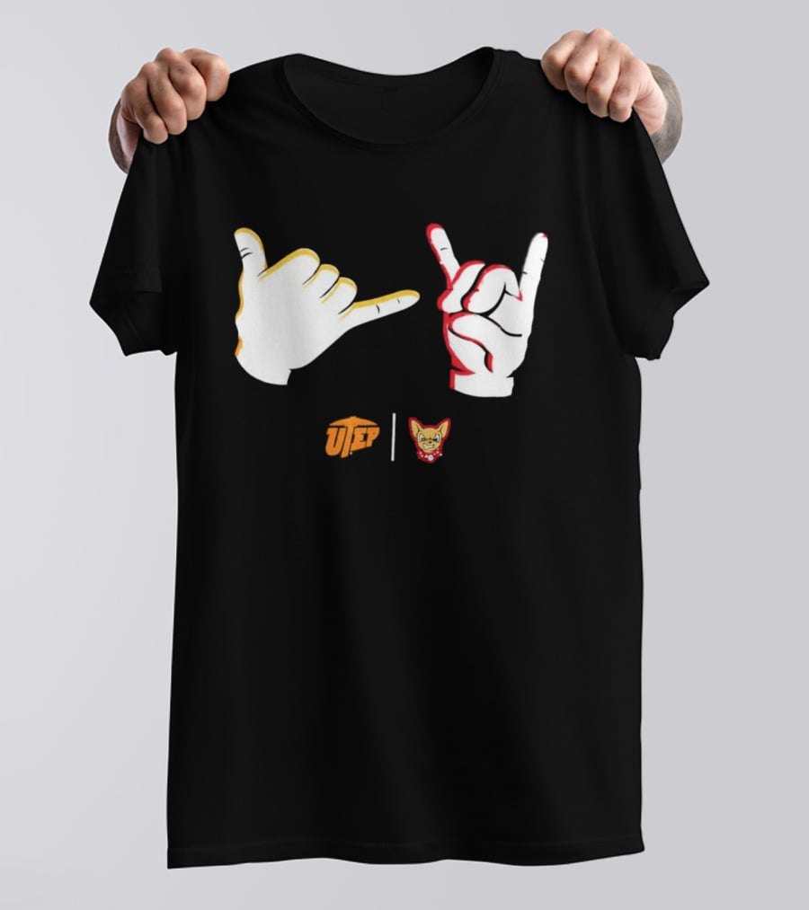 El Paso Chihuahuas Fear The Ears Hand Signs Gesture T-Shirt