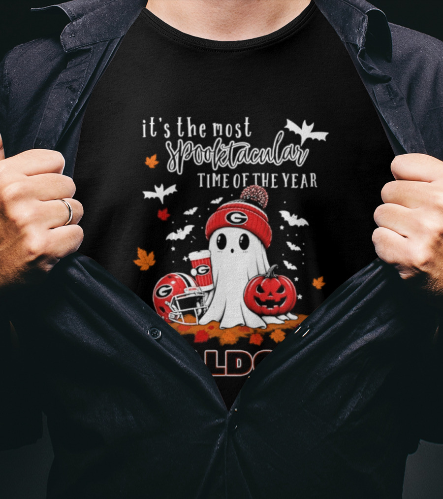 Georgia Bulldogs Halloween Ghost Wonderful Time Football Fan 2026 T-Shirt