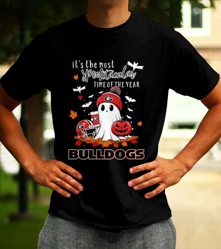 Georgia Bulldogs Halloween Ghost Wonderful Time Football Fan 2026 T-Shirt