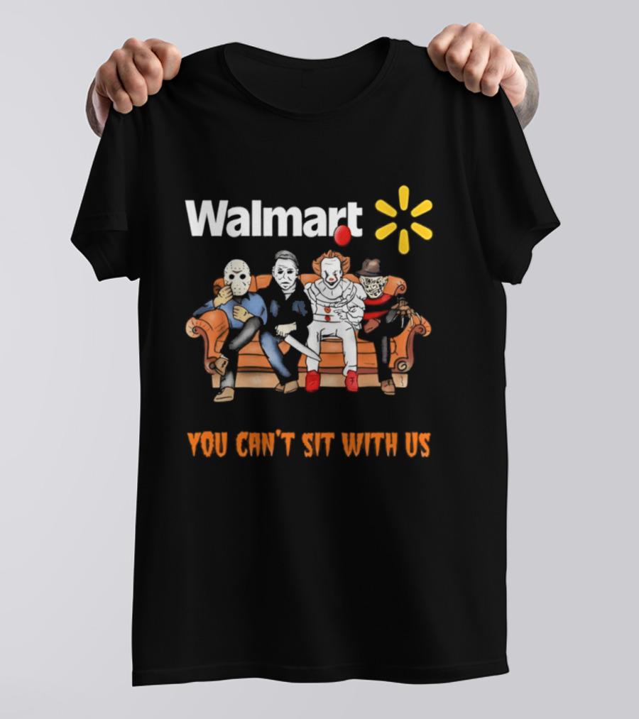 Walmart You Can't Sit With Us Halloween Horror Movie T-Shirt