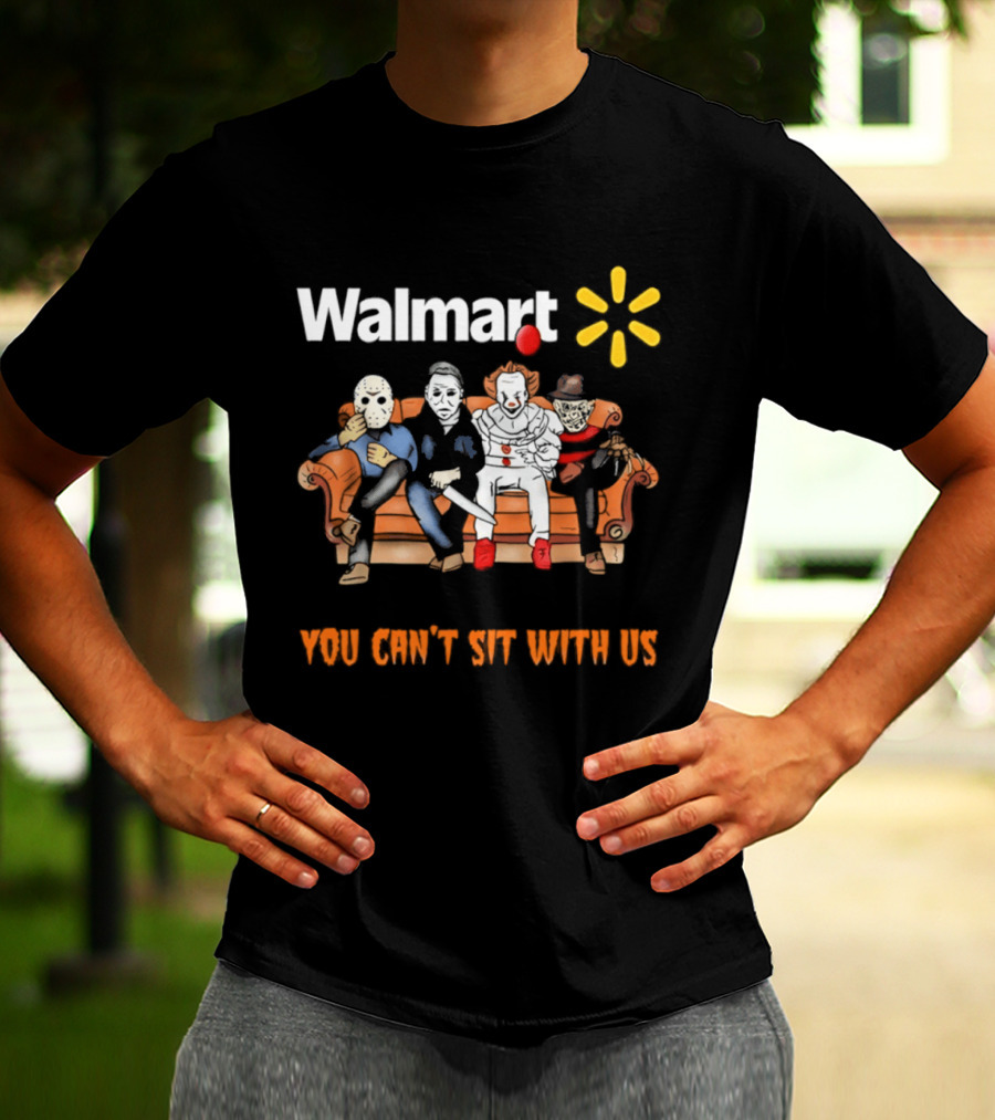 Walmart You Can't Sit With Us Halloween Horror Movie T-Shirt