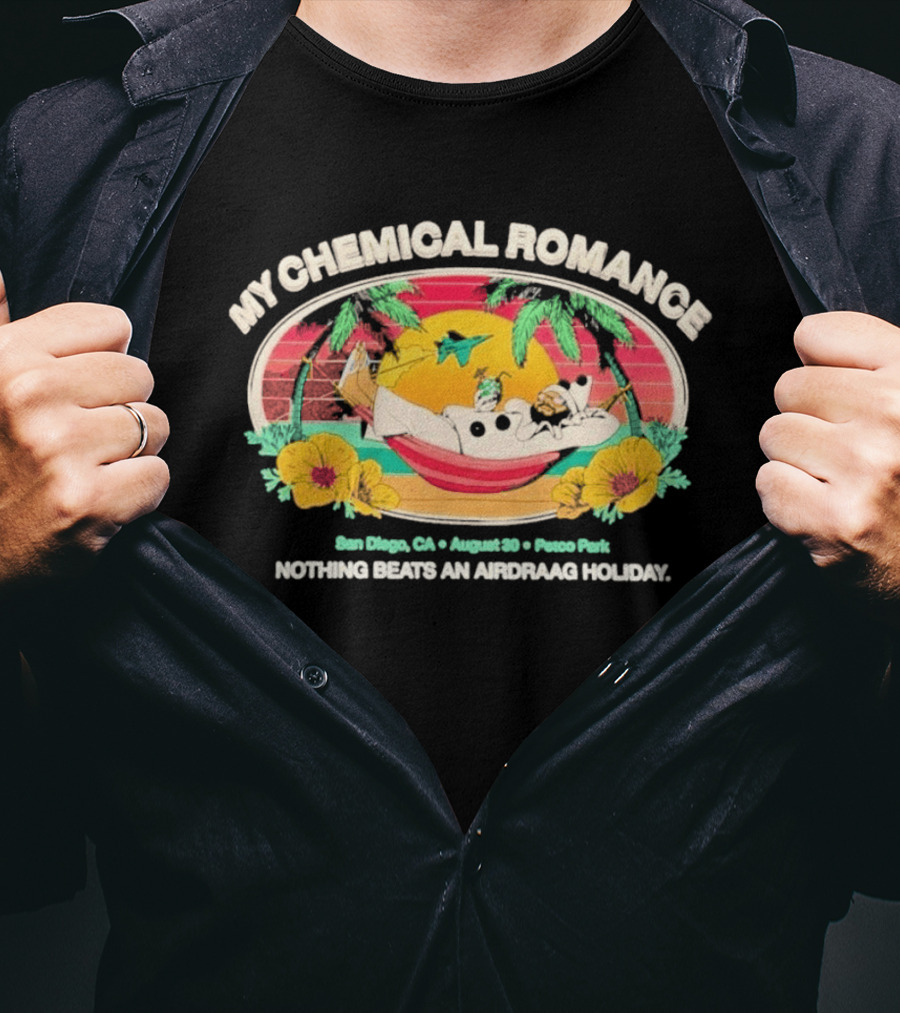 My Chemical Romance San Diego August 20 Arena Park Airdraag Holiday T-Shirt