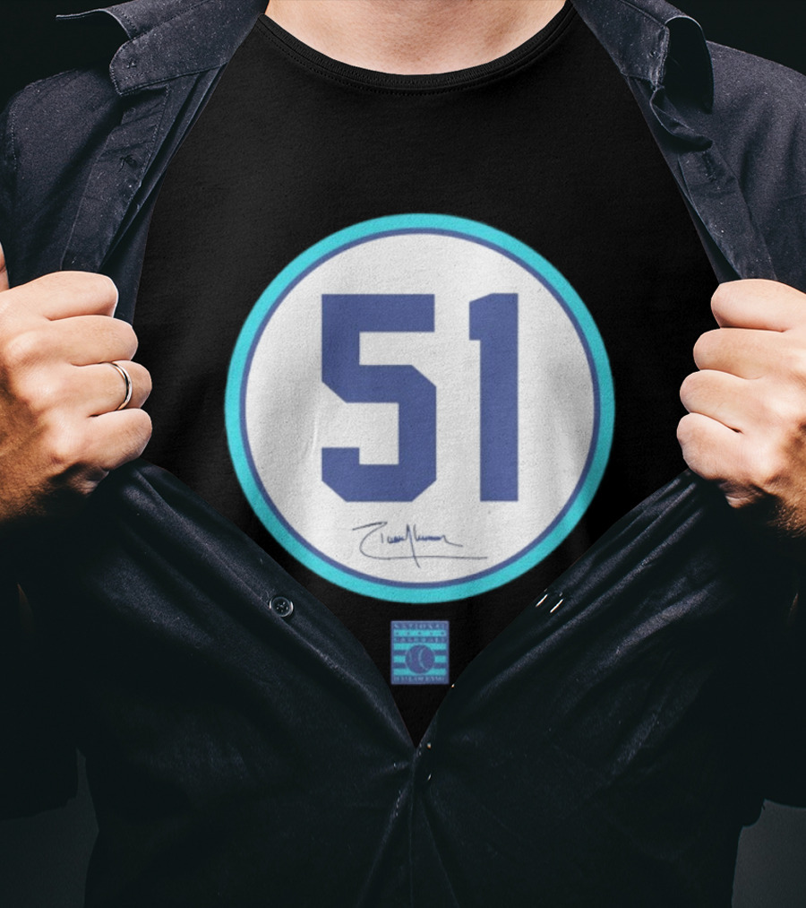 Randy Johnson Seattle Mariners 51 2015 National Baseball Hall Of Fame Induction T-Shirt