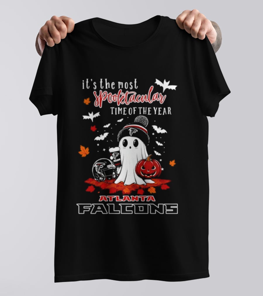 Atlanta Falcons Halloween Ghost 2026 It's The Most Spooktacular Time Of The Year T-Shirt