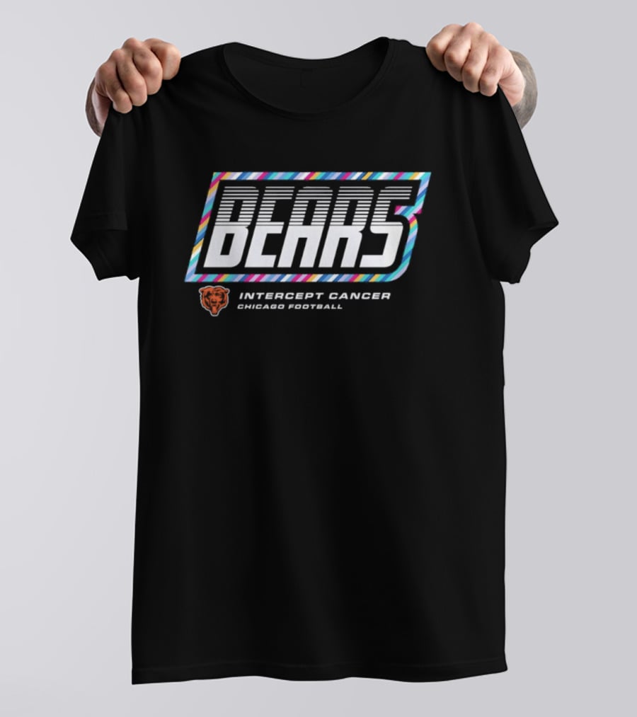 Chicago Bears Intercept Cancer 2026 Crucial Catch NFL Football T-Shirt