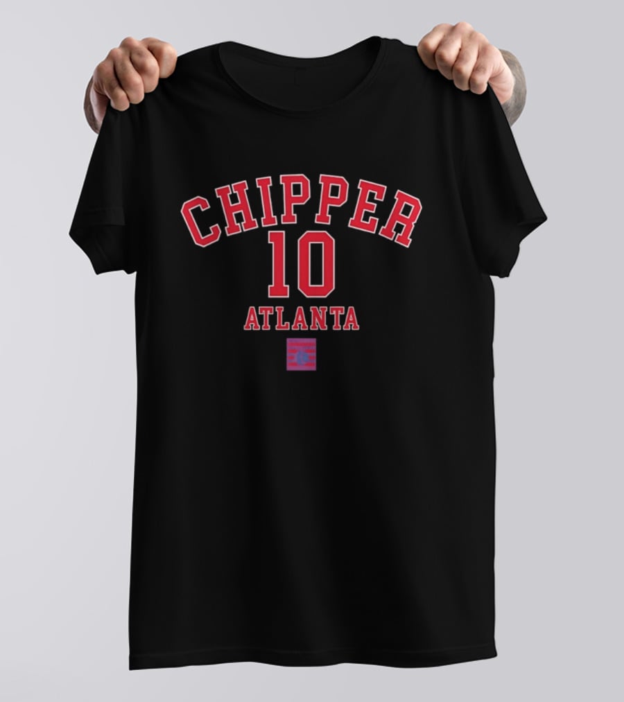 Chipper Jones 10 Atlanta Braves October's Finest Baseball T-Shirt