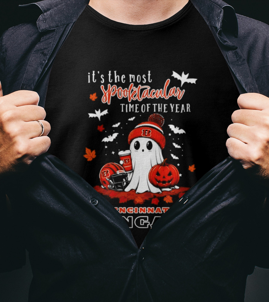 Cincinnati Bengals Halloween Ghost It's The Most Spooktacular Time Of The Year 2026 T-Shirt