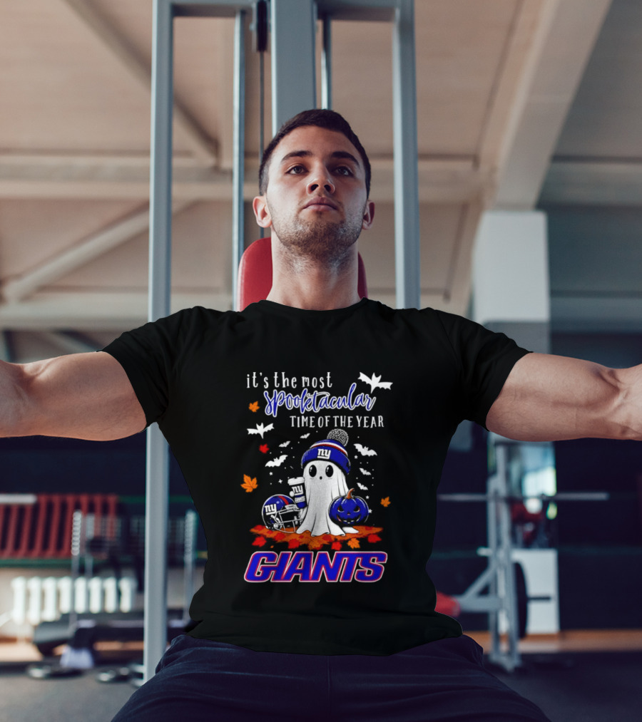 New York Giants Halloween Ghost Giants Spooktacular Time Of The Year 2026 T-Shirt