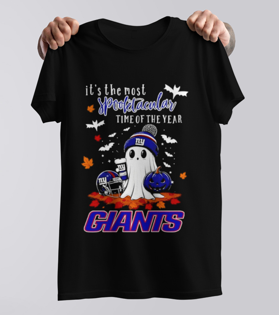 New York Giants Halloween Ghost Giants Spooktacular Time Of The Year 2026 T-Shirt