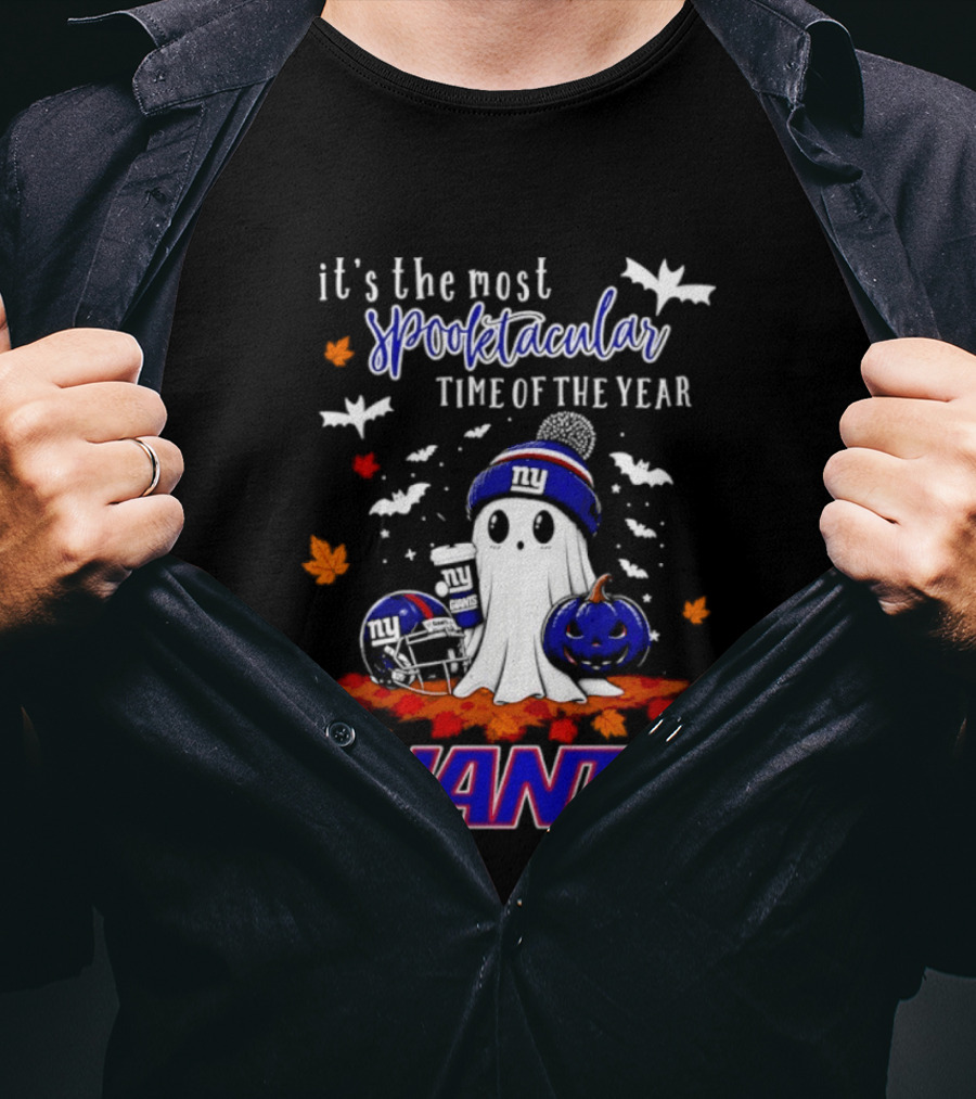 New York Giants Halloween Ghost Giants Spooktacular Time Of The Year 2026 T-Shirt