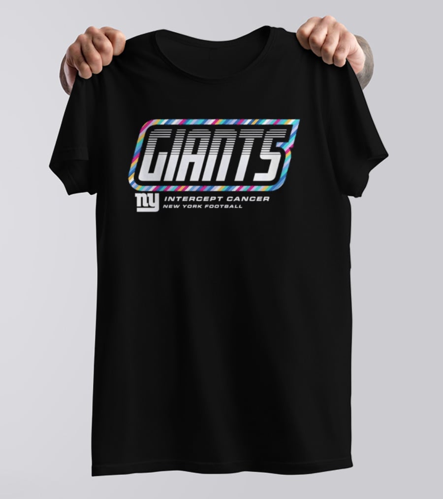New York Giants Intercept Cancer New York Football Crucial Catch 2026 T-Shirt