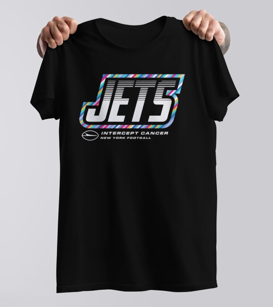 New York Jets Intercept Cancer 2026 Crucial Catch Football T-Shirt