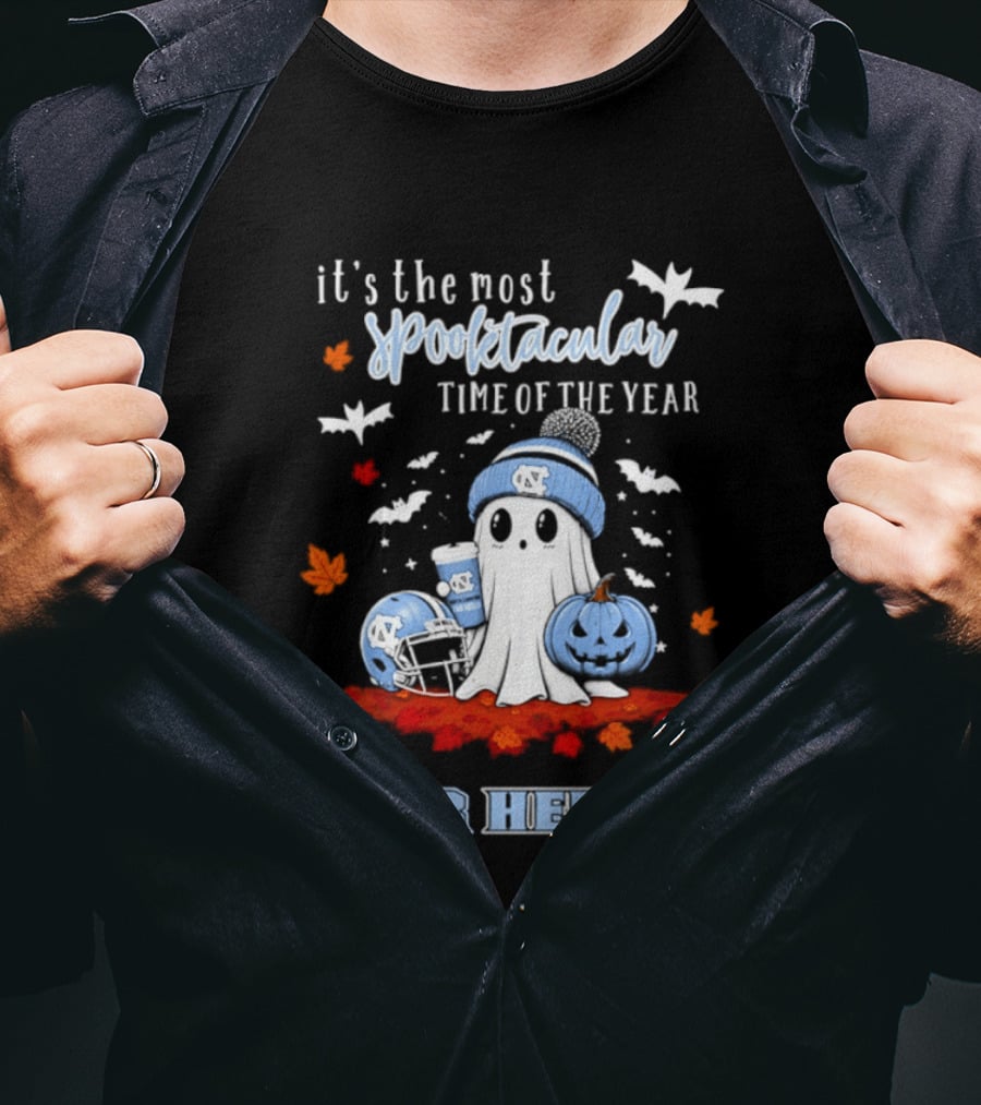 North Carolina Tar Heels Ghost Spooktacular Halloween 2026 Celebration T-Shirt