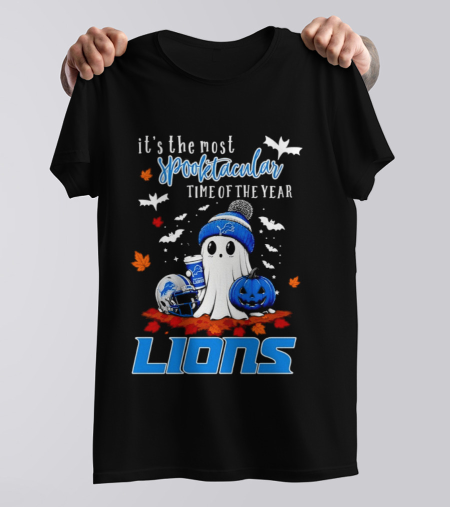 Detroit Lions Halloween Ghost Spooktacular Time Of The Year 2026 T-Shirt