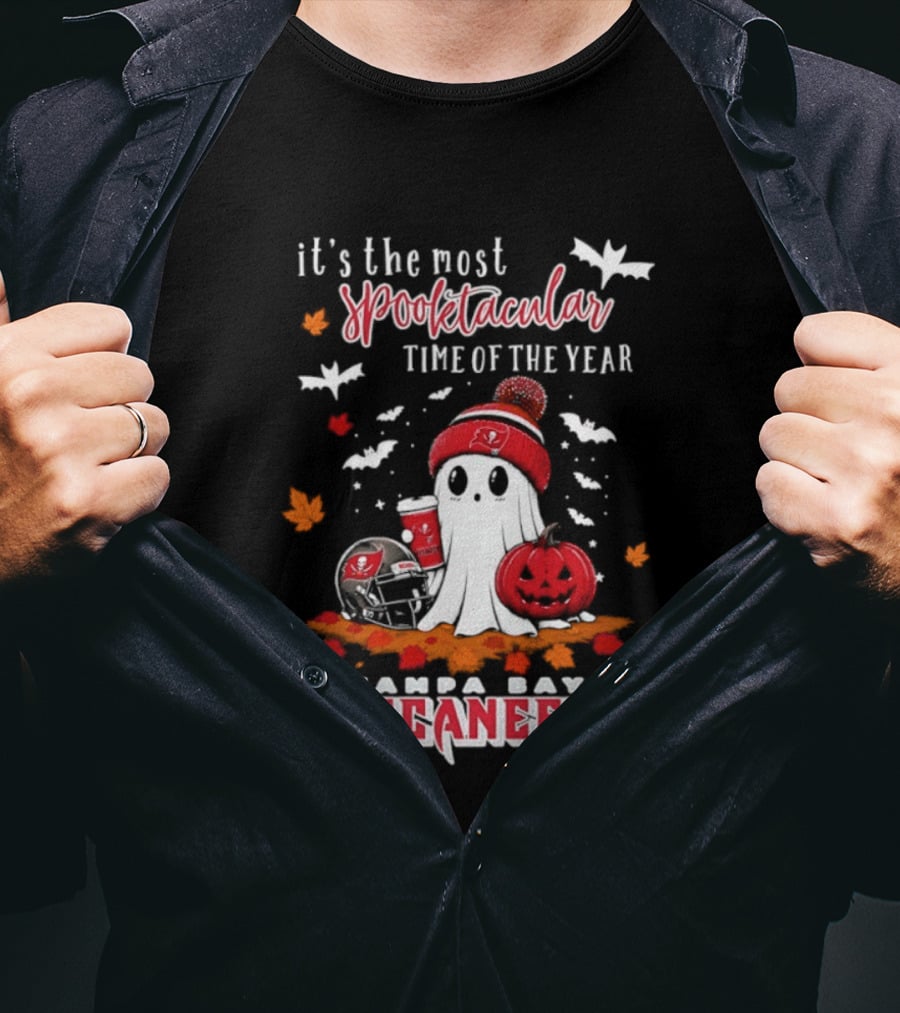 Tampa Bay Buccaneers Halloween Ghost 2026 Spooktacular Time Of The Year T-Shirt