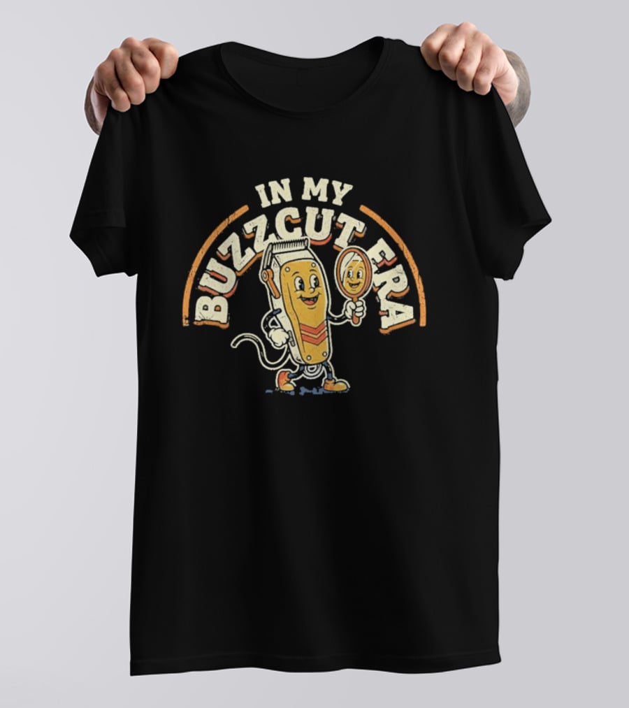 In My Buzzcut Era Vintage Clippers Cartoon T-Shirt