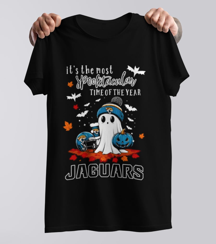 Jacksonville Jaguars Halloween Ghost Spooktacular Time Of The Year T-Shirt