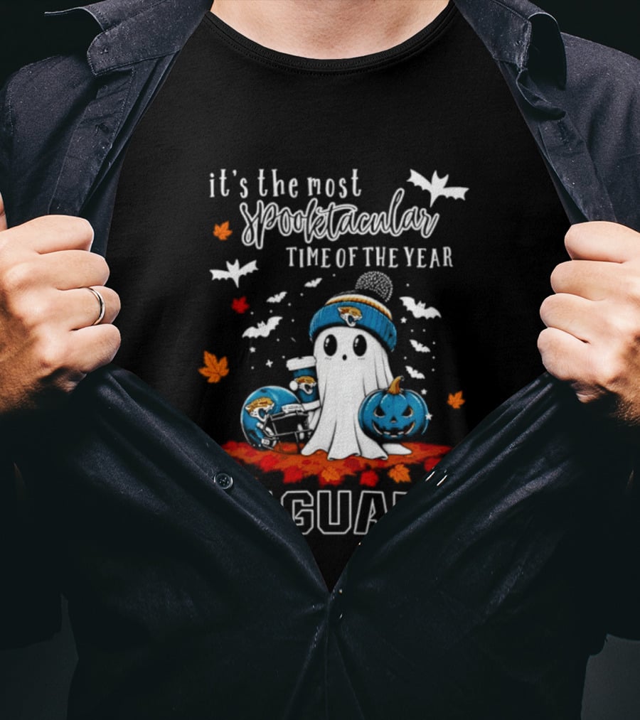Jacksonville Jaguars Halloween Ghost Spooktacular Time Of The Year T-Shirt
