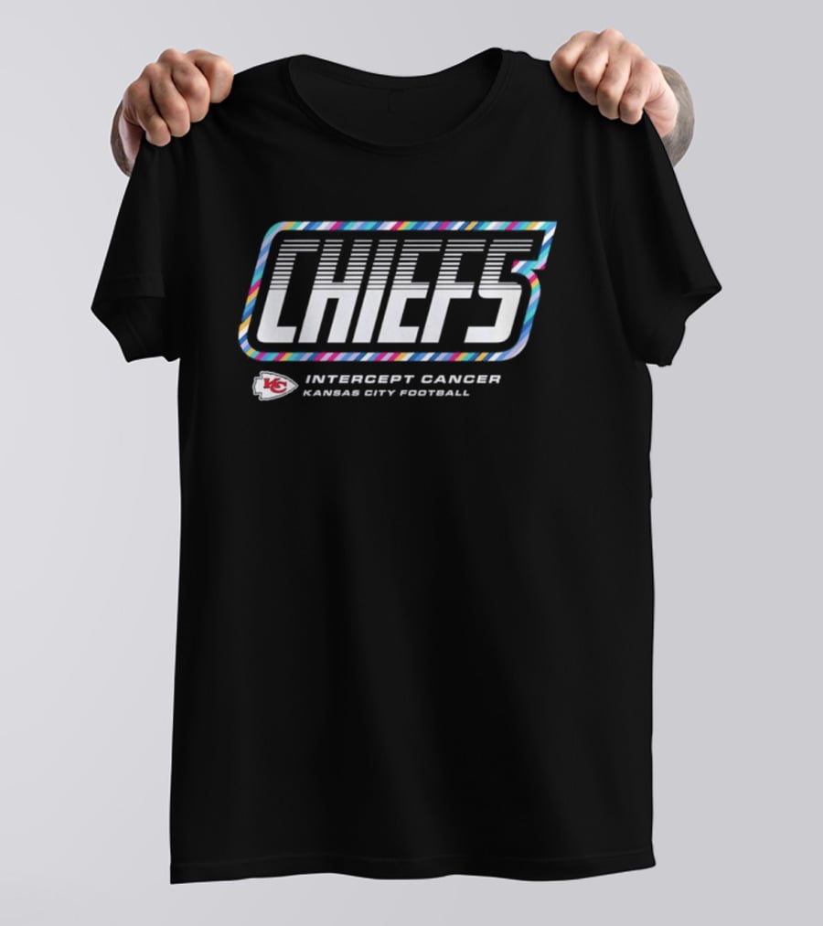 Kansas City Chiefs Intercept Cancer Crucial Catch 2026 Football T-Shirt