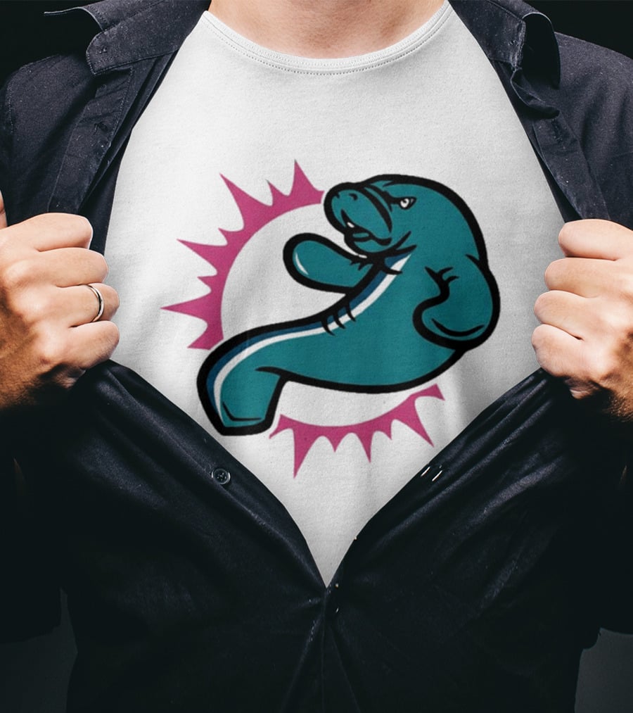GTA VI Vice City Manatees Miami Dolphins Mashup T-Shirt