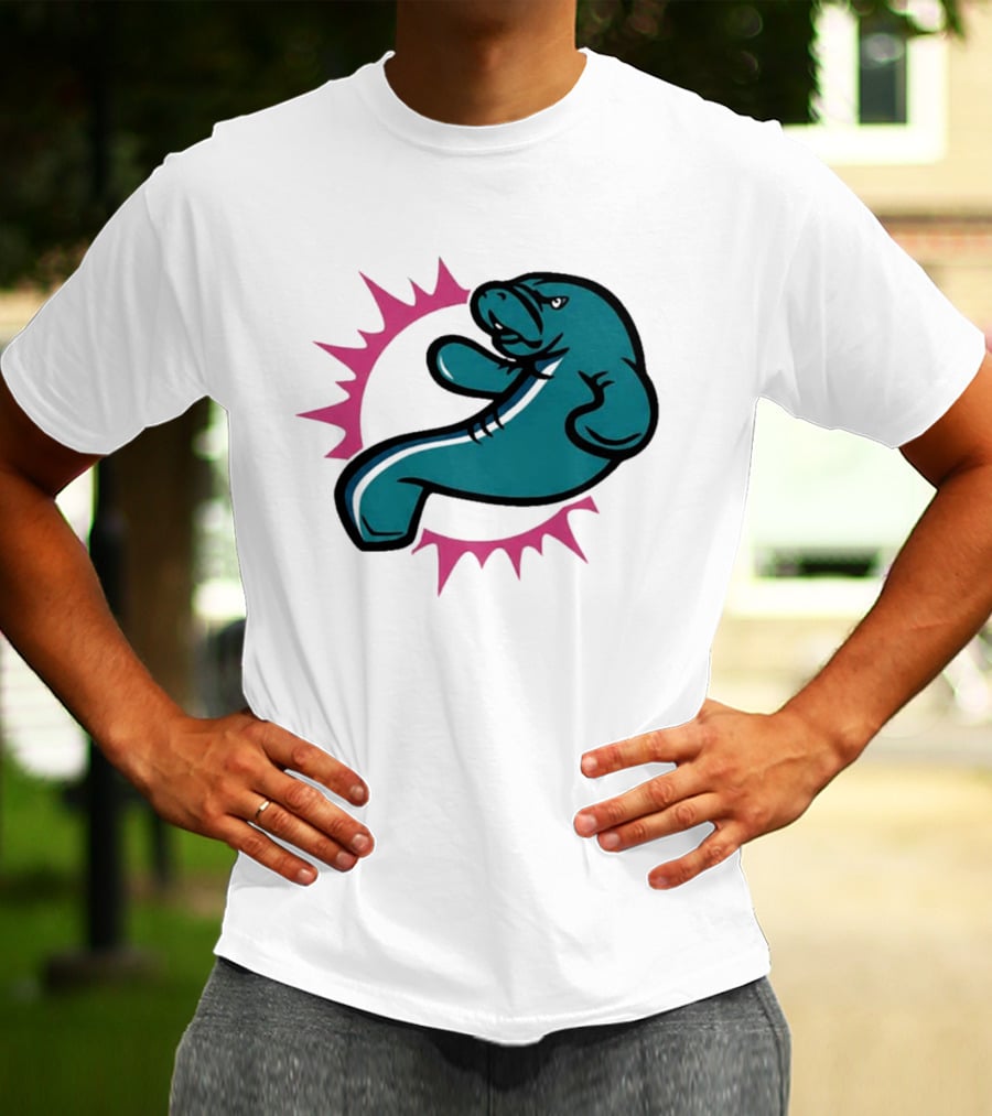 GTA VI Vice City Manatees Miami Dolphins Mashup T-Shirt