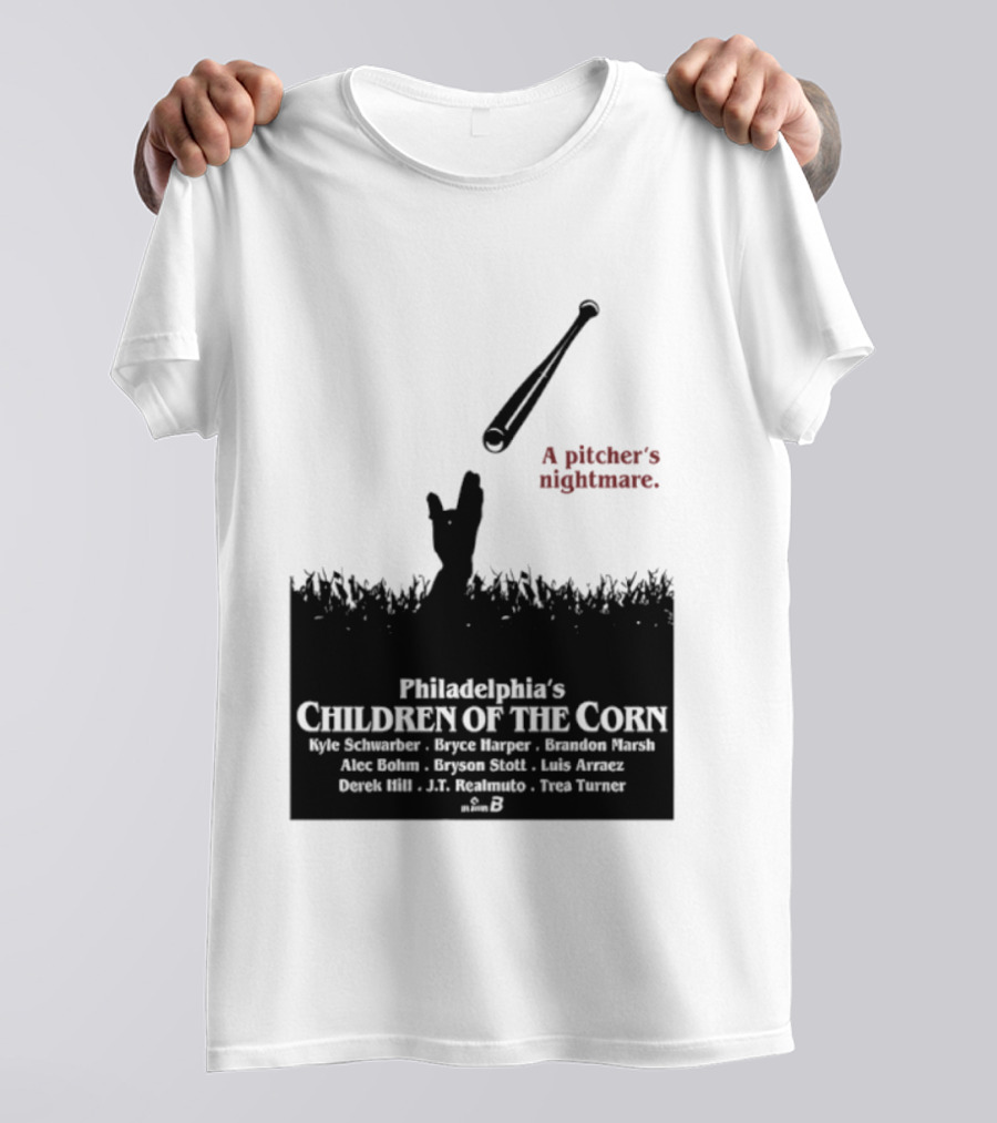 Philadelphia Phillies A Pitcher's Nightmare Children Of The Corn T-Shirt