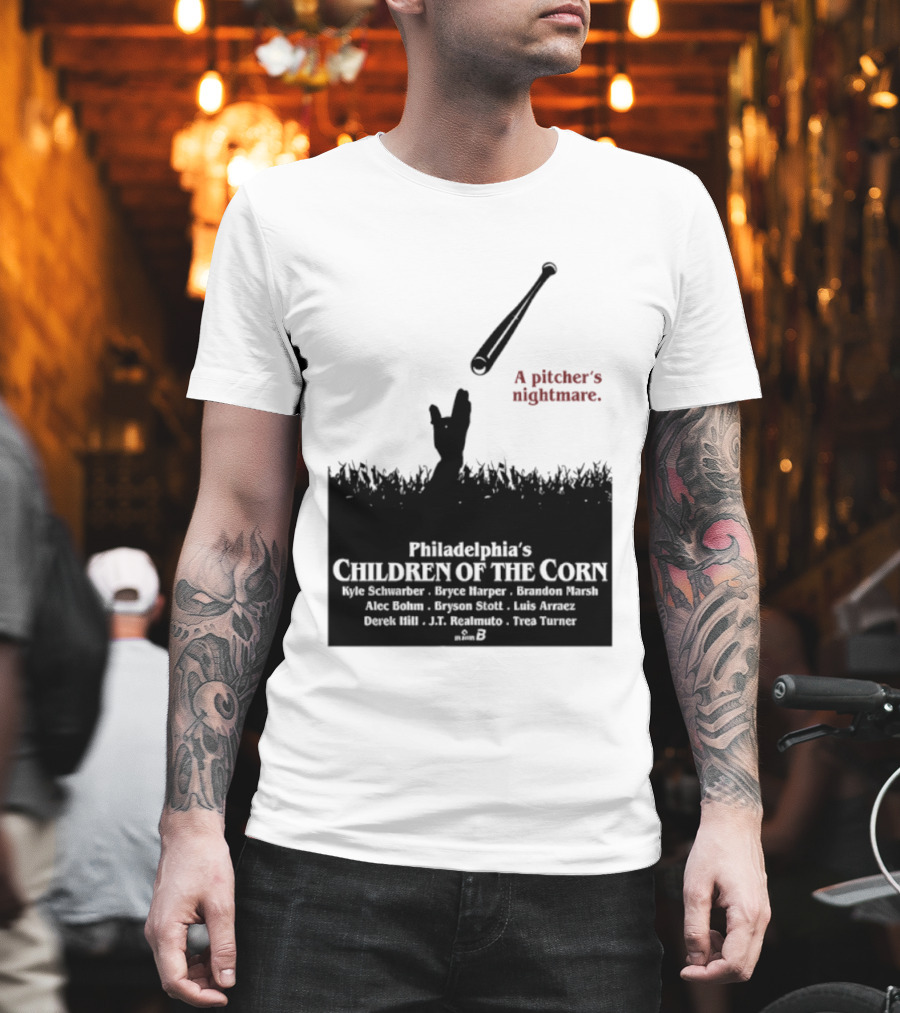 Philadelphia Phillies A Pitcher's Nightmare Children Of The Corn T-Shirt