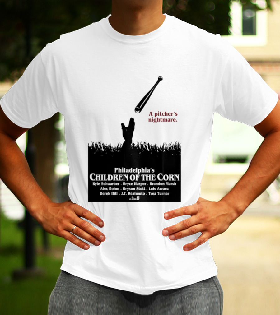 Philadelphia Phillies A Pitcher's Nightmare Children Of The Corn T-Shirt