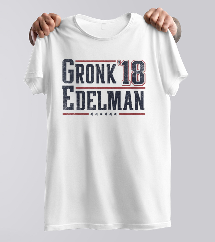 Gronk '18 Edelman New England Patriots Stars T-Shirt