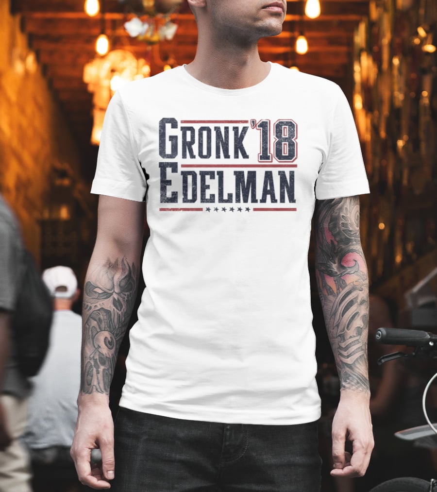 Gronk '18 Edelman New England Patriots Stars T-Shirt