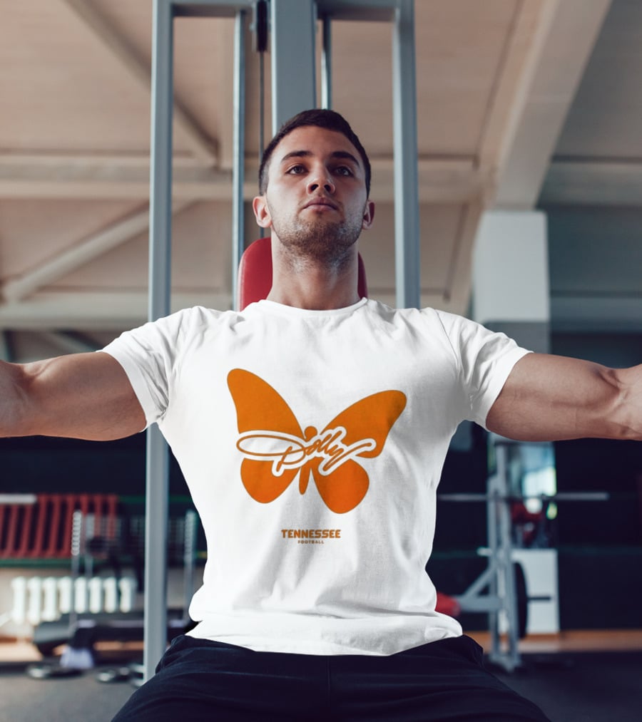 Tennessee Vols Dolly Butterfly Football T-Shirt
