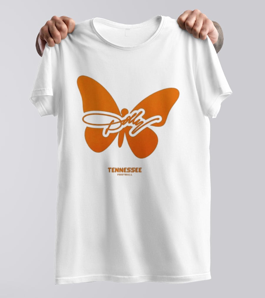 Tennessee Vols Dolly Butterfly Football T-Shirt