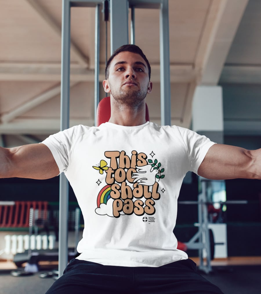 This Too Shall Pass Butterfly Rainbow Peaceful Message T-Shirt