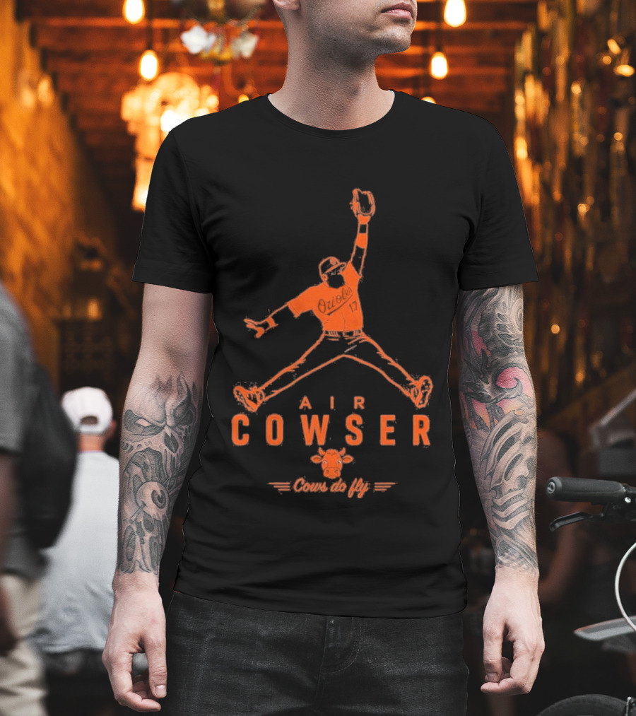AIr Colton Cowser Jumpman Parody Cows Do Fly T-Shirt