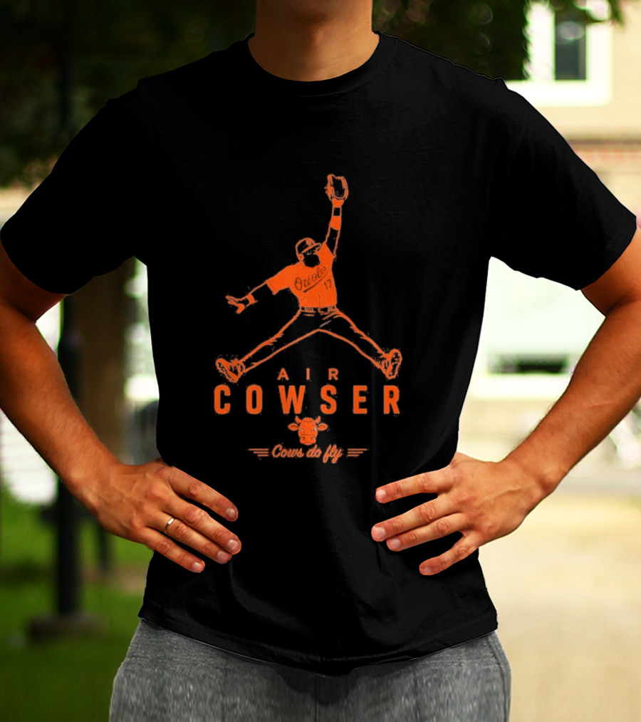 AIr Colton Cowser Jumpman Parody Cows Do Fly T-Shirt