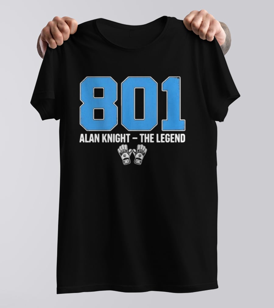 801 Alan Knight The Legend With Iconic Goalie Gloves T-Shirt