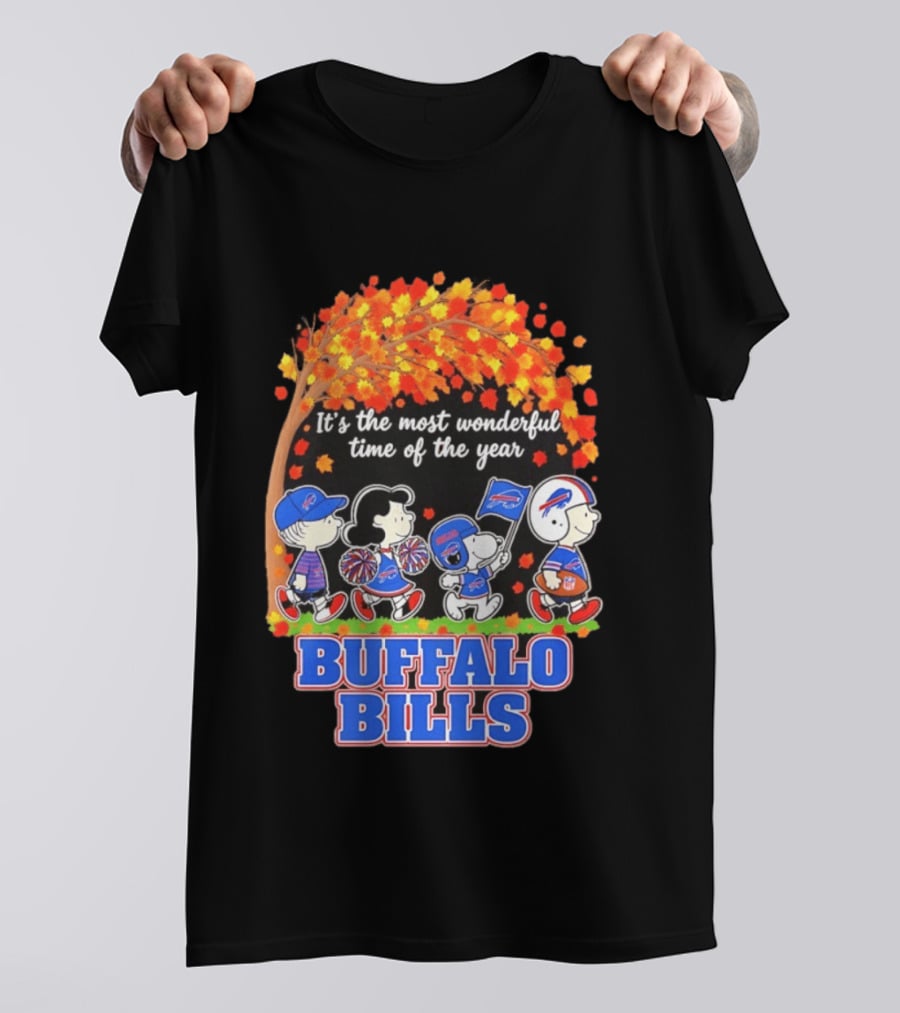 Peanuts Buffalo Bills Most Wonderful Time Of The Year T-Shirt