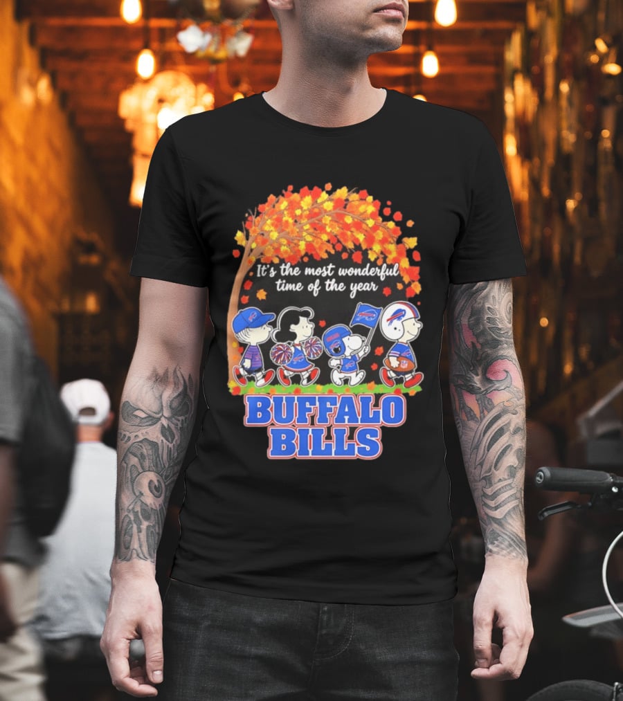 Peanuts Buffalo Bills Most Wonderful Time Of The Year T-Shirt