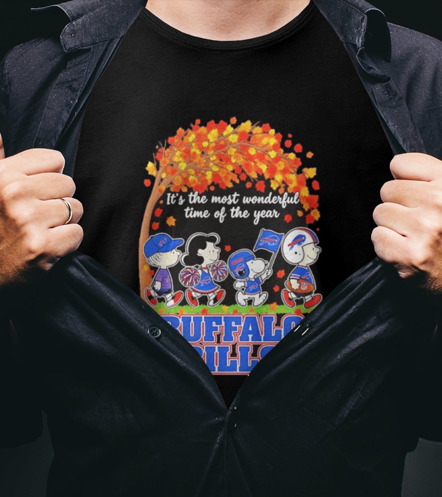 Peanuts Buffalo Bills Most Wonderful Time Of The Year T-Shirt