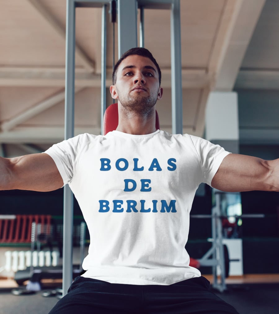 Bolas De Berlim Blue Lettering T-Shirt