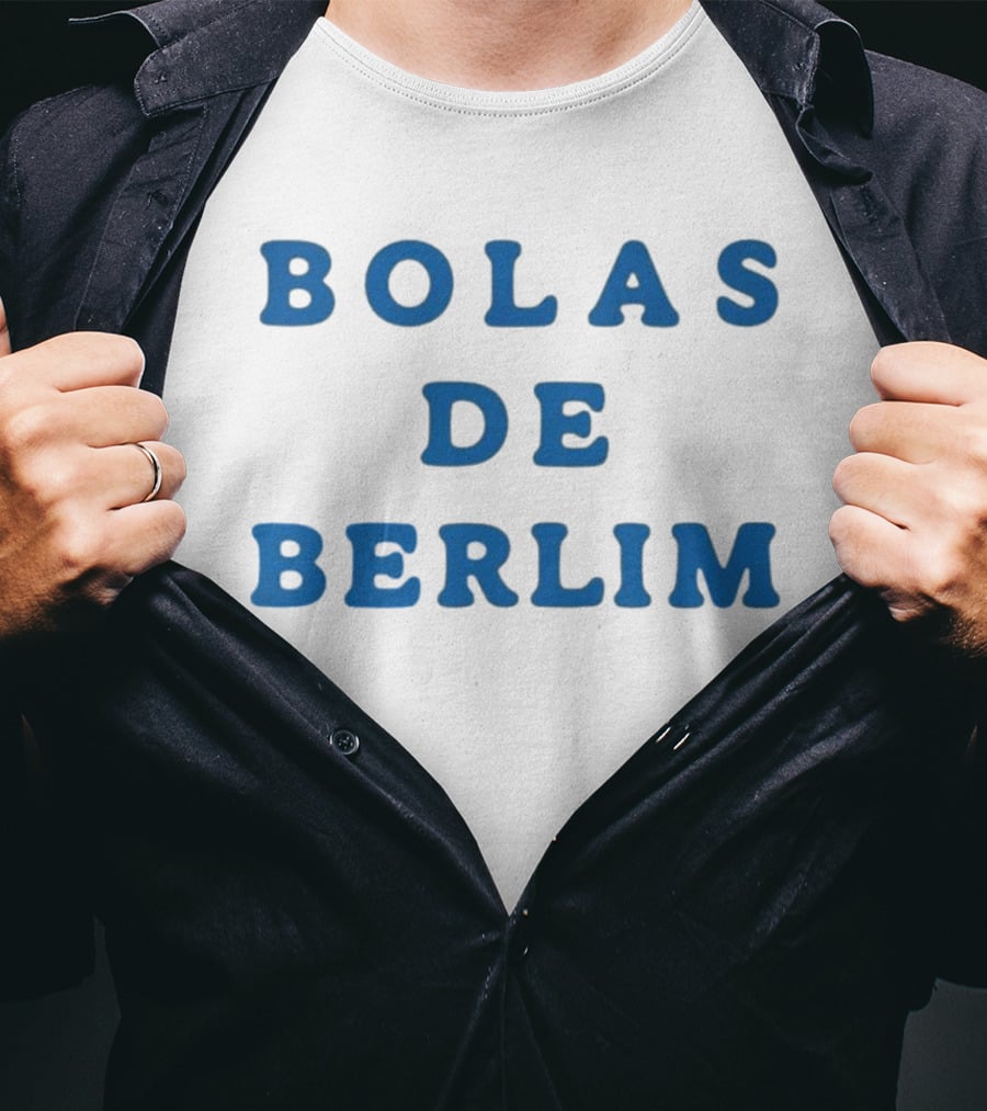 Bolas De Berlim Blue Lettering T-Shirt