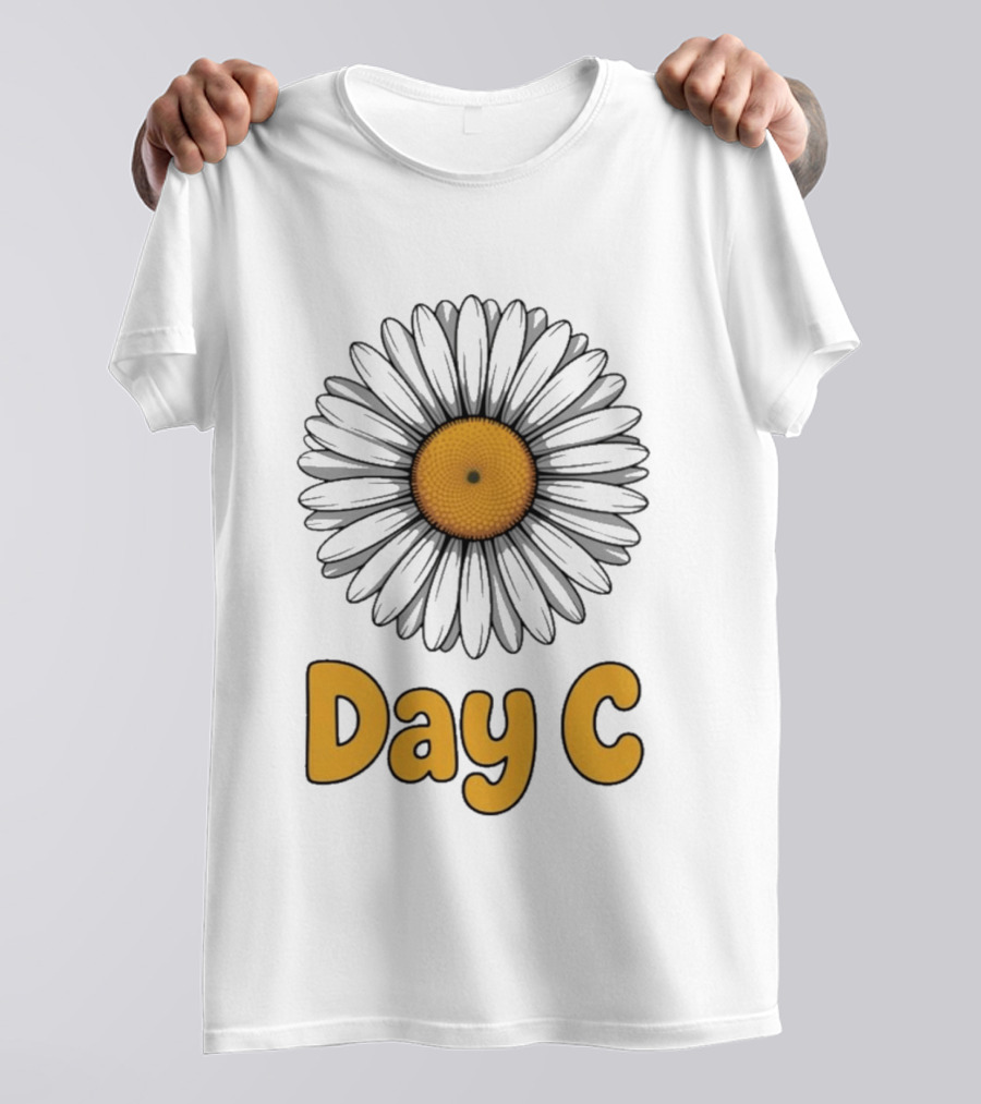 Day C Daisy Flower Vibrant Yellow Petals T-Shirt