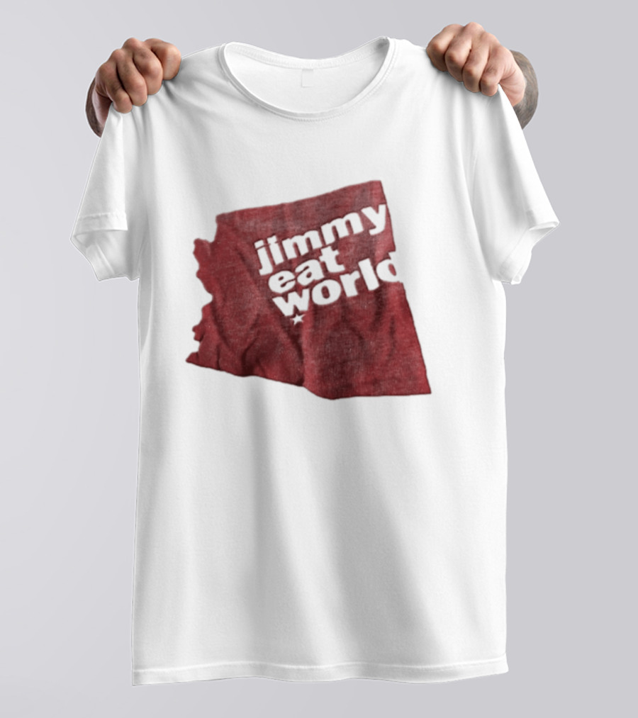 Jimmy Eat World State Of Arizona Tour Red Shape T-Shirt