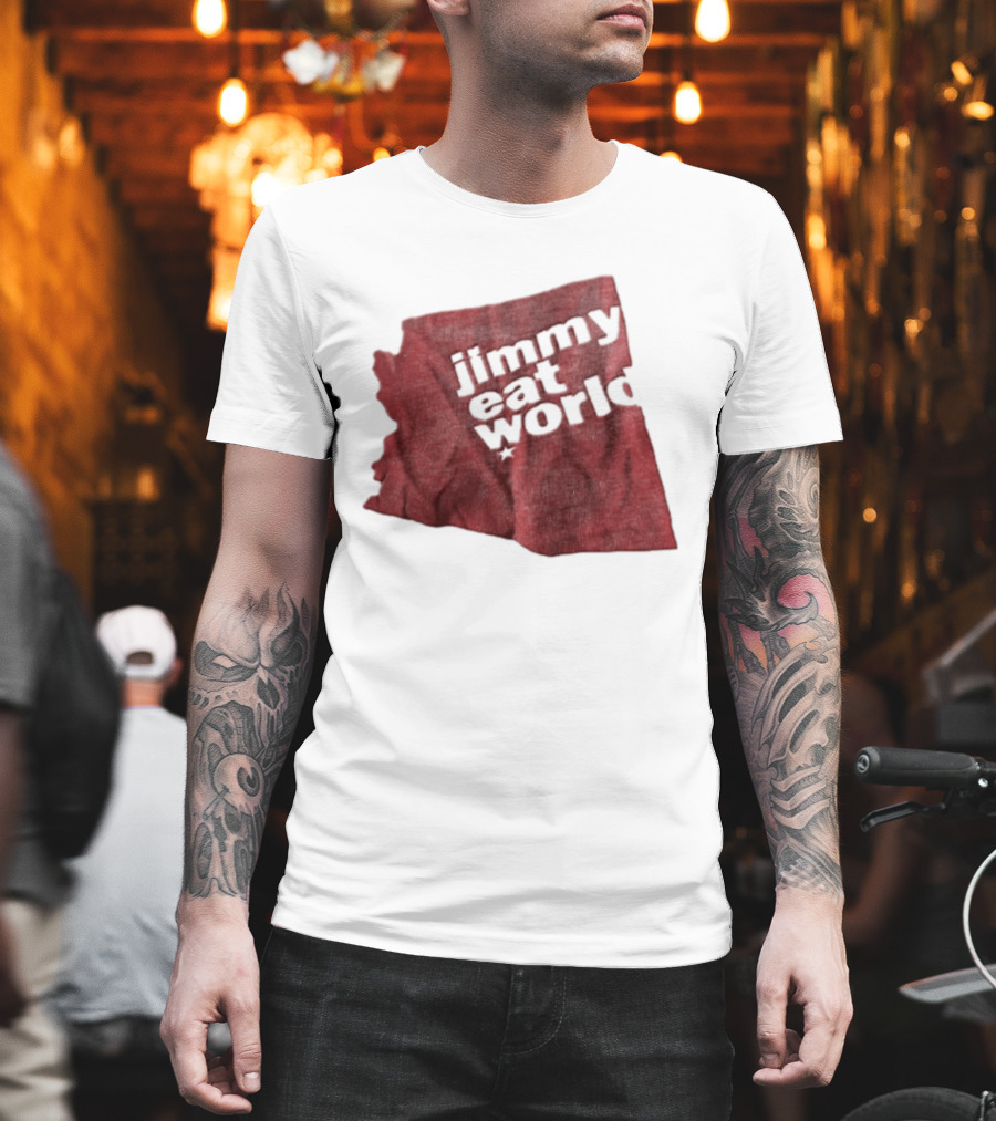 Jimmy Eat World State Of Arizona Tour Red Shape T-Shirt