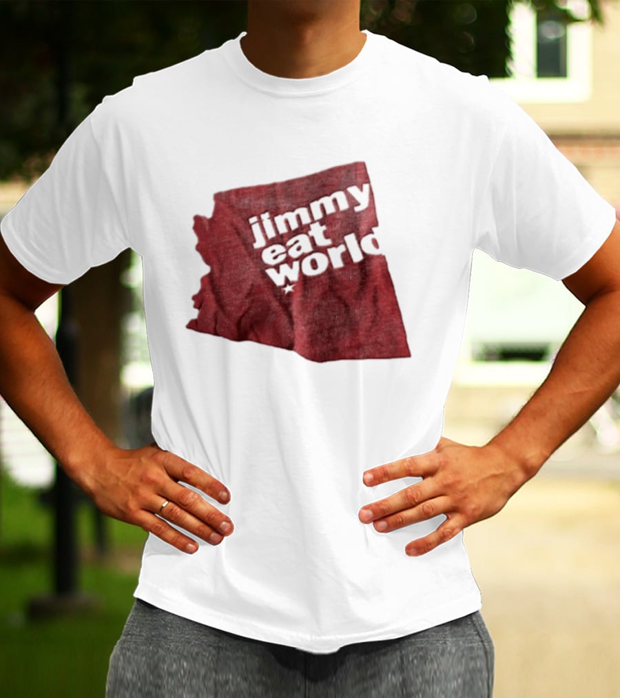 Jimmy Eat World State Of Arizona Tour Red Shape T-Shirt