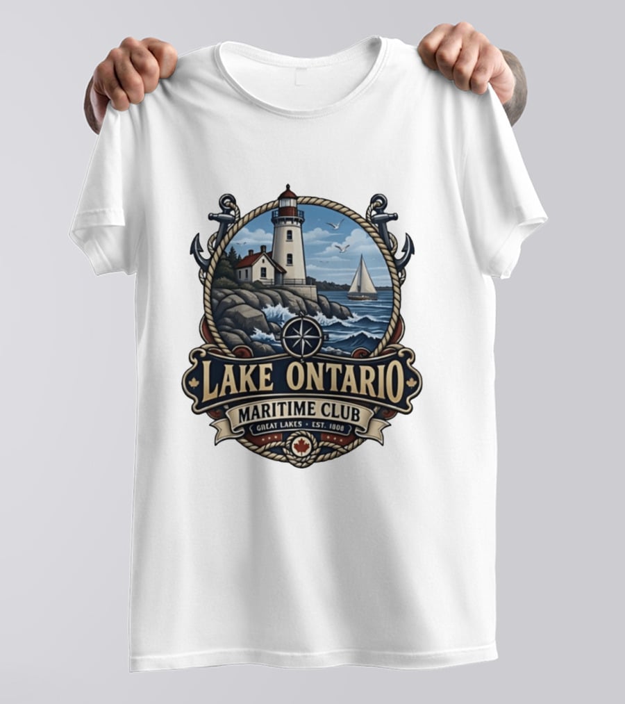 Lake Ontario Maritime Club Great Lakes Nautical Heritage Est. 1908 T-Shirt