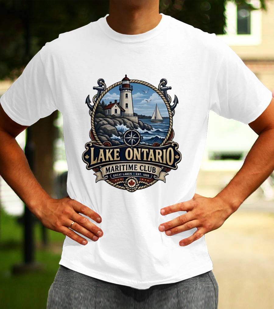 Lake Ontario Maritime Club Great Lakes Nautical Heritage Est. 1908 T-Shirt